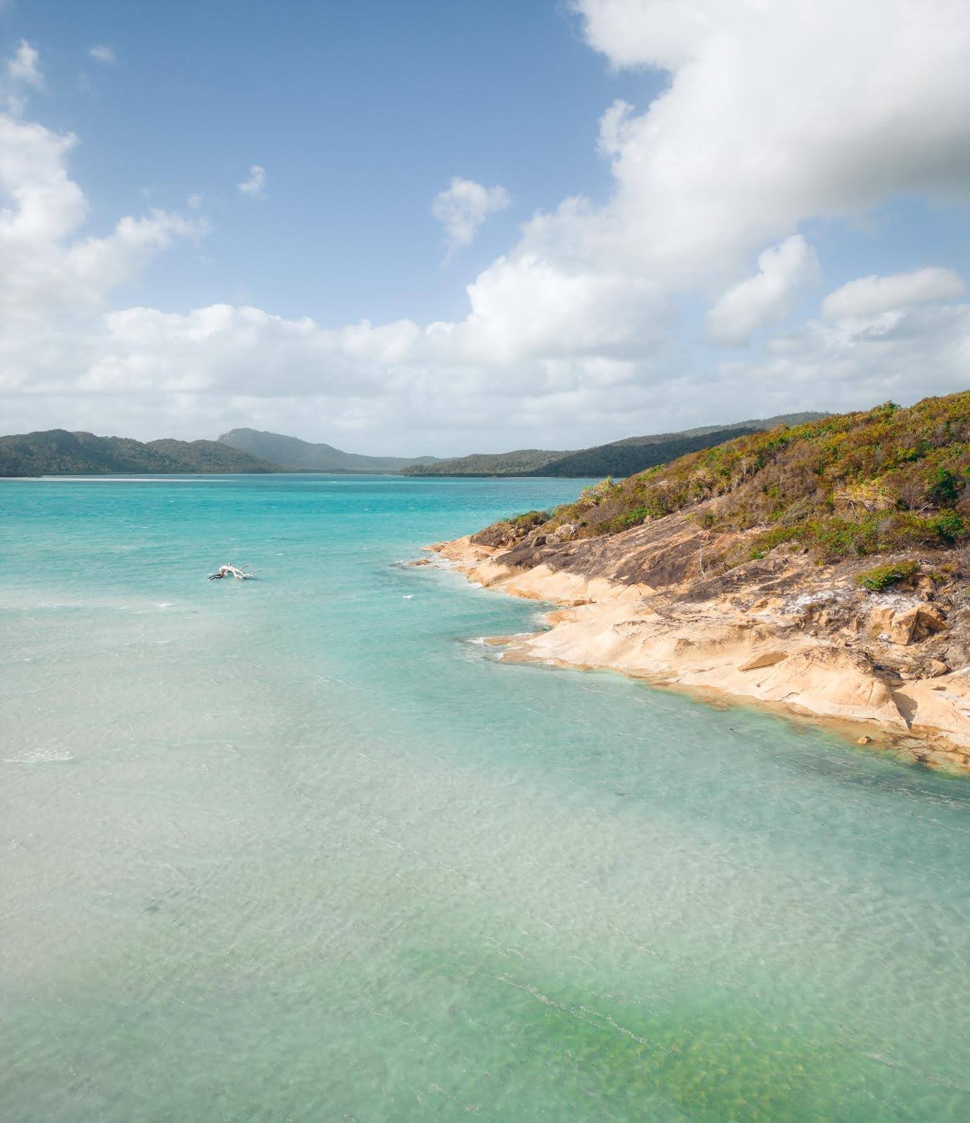 a body of water next to the ocean